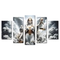 thumbnail image 1 of Cuadro decorativo para abogados, Diosa de la Justicia, Búho, Juez, espada, balanza, blanco, oficina, despacho, regalo, ley, profesional, moderno, elegante, juego de 5 piezas, 1 of 5