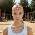 thumbnail image 2 of Unique Bargains 1 Pc Durable Headband Baseball Headband for Sport Rose Red, 2 of 6