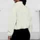 thumbnail image 5 of Abrigo Chaqueta de moda con cuello alto y cremallera para mujer, traje diario de color sólido (blanco M) Cgtredaw Blanco T M para Mujer, 5 of 6