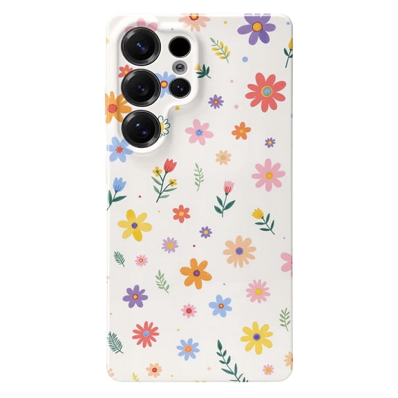 SKLYDDI Cute Aesthetic Floral Case for Galaxy S25 Ultra - 131
