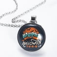 thumbnail image 2 of Halloween Font Women's Glass Circular Pendant Necklace, 2 of 5