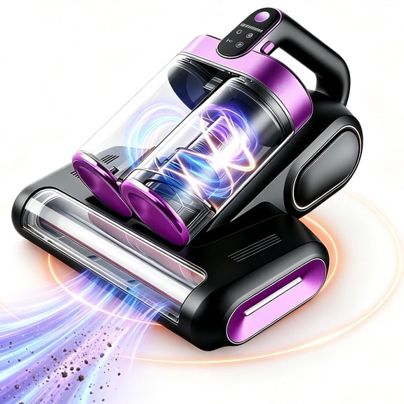 INSMART Cordless Mattress Vacuum Cleaner, 18000Pa Strong Suction, 18000/Min Beating, Dual Dust Cup, UV & Ultrasonic for Bed Sofa