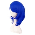 thumbnail image 2 of LinYooLi Perruque Cosplay en Fibre Synthétique 16 Pouces/40 cm (Blanc/bleu Azure), 2 of 4