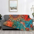 thumbnail image 2 of Rateoe Mandala Colorful Pattern Flannel Throw Blanket, Ultra-soft Blanket for Bed, Couch, Car, Hypoallergenic Anti-pilling blanket-40"x30"(Horizontal), 2 of 6