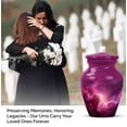 thumbnail image 4 of JAGASY Pink Galaxy Urn for Human Ashes - Nebula Stars Decorative Small Funeral Keepsake Urns - Pink Cosmic Clouds Tiny Urn for Ashes Adult Male - Miniature Urn Ash holder - (3 Inch), 4 of 7