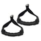 thumbnail image 1 of 2 piezas de cuerda de tracción con anilla en D para entrenamiento de tríceps, barra en V para entrenamiento de fuerza y fitness (negro), 1 of 6