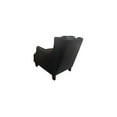 thumbnail image 2 of Porter Designs Garnett Faux Crackle Leather Transitional Chair - Black, 2 of 4
