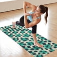 thumbnail image 6 of Leopard Pattern with Green and Black Spots Hot Yoga Mat Towel Non Slip for Hot Yoga - Quick-Drying Yoga Mat Cover with 4 Corner Pockets with Travel Bag - Hot Yoga Towel Non Slip 70"x26", 6 of 6