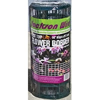 Flower Bed Fence - Jackson Wire 13015330 Flower Fence, 25 ft L, Galvanized Steel