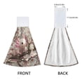 thumbnail image 4 of Wobogo Axolotl Cherry Blossom Hand Towel Set of 2 Absorbent for Kitchen and Bathroom With Velcro Hanging Loop 18.2×14in, 4 of 7