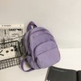 thumbnail image 2 of Bolsa Mochila pequeña de color sólido de estilo preppy para mujer, mochila escolar de lona de viaje, mochilas Ndcxsfigh  Para Estrenar, 2 of 9