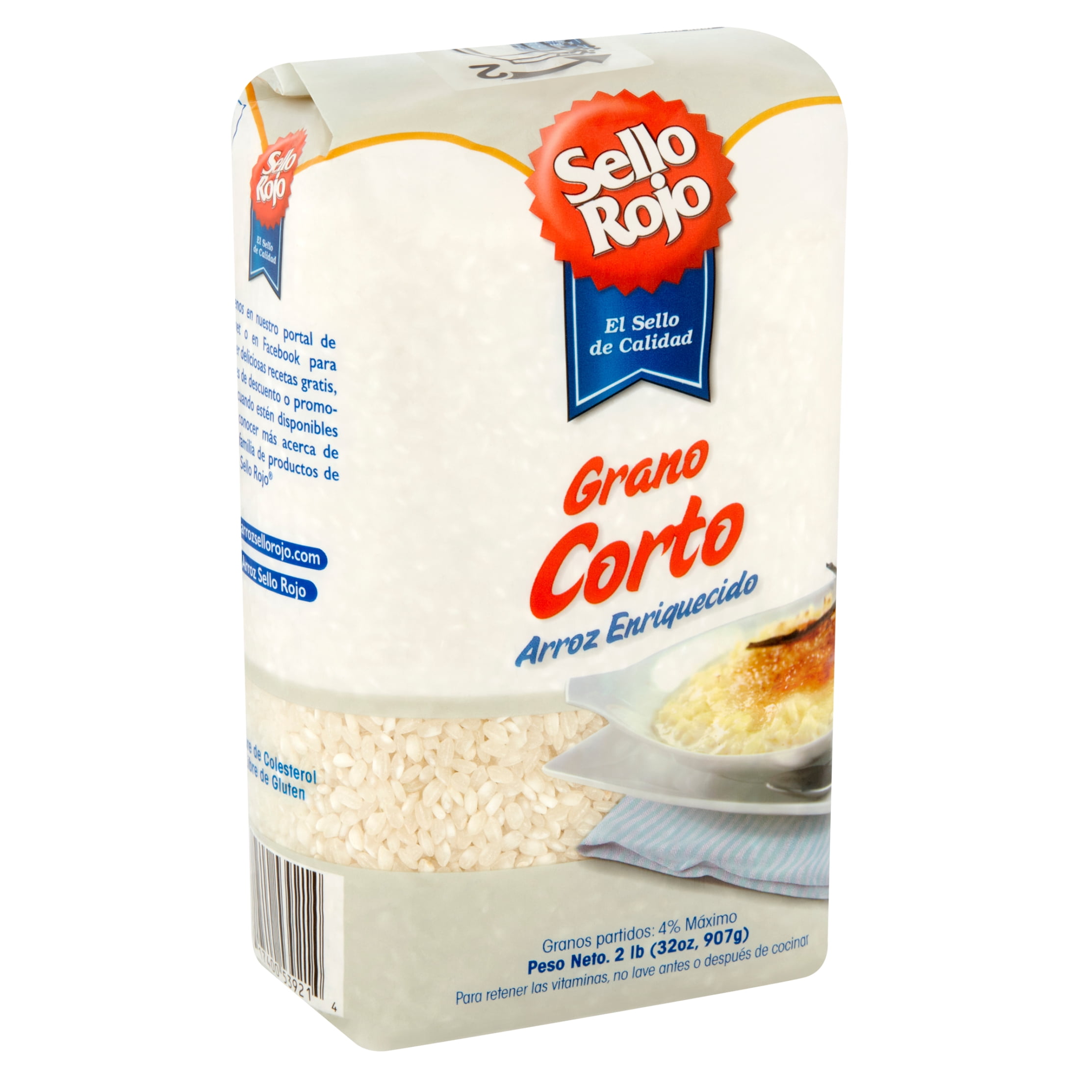 Sello Rojo Rice Arroz Corto 2 lbs