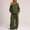 Army Green, variant on Women's 2 Piece Sweat Suit Jogger Set Tracksuit Solid Color Casual Loose Hoodie Sweatshirt and Pants Lounge Set