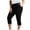 Black, variant on Army Green Plus Size Yoga Capri Pants for Women Plus Size Yoga Capri Pants High Waisted Knee Length Lightweight Leggings Dressy Casual Pedal Pushers with Pockets Army Green 3XL