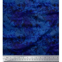 Soimoi Cotton Poplin Fabric Leaves & Texture Print Sewing Fabric Yard 42 Inch Wide