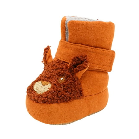 

Qufokar Kangaroos Shoes for Kids Size 2 Shoes Baby Shoes Toddler Boots Soft Bottom Toddler Shoes Plus Velvet Thick Non Slip Large Cotton Shoes