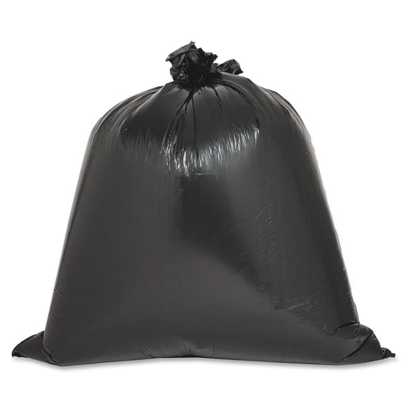 Genuine Joe Gjo04046 Forro De 2 Capas De Baja Densidad Resistente A Pinchazos, Capacidad De 45 Galones, 46 Pulgadas De Largo X 40 Pulgadas De Ancho X 0,70 Mil De Grosor, Marrón/Negro (Caja De 40)