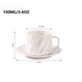 thumbnail image 7 of 3.4OZ Coffee Cups and Saucers 6-Piece Set, 100ml Espresso Cup Ceramic Tableware Set, Suitable for Coffee and Tea Serving in Restaurants and Home Use, Beige, 7 of 7