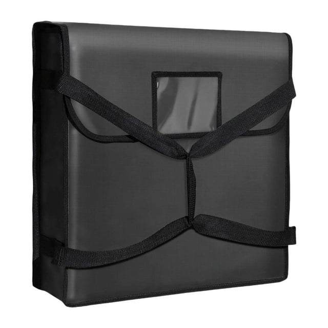 Bolsa aislante Develivey, bolsa para calentar alimentos, bolsas de pizza ligeras e impermeables, bolsas de pizza para picnic, compras al aire libre, M y Negro