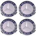 thumbnail image 1 of Set Of 4 Hub Caps Compatible With Mercedes Benz 75mm - Blue, 1 of 5