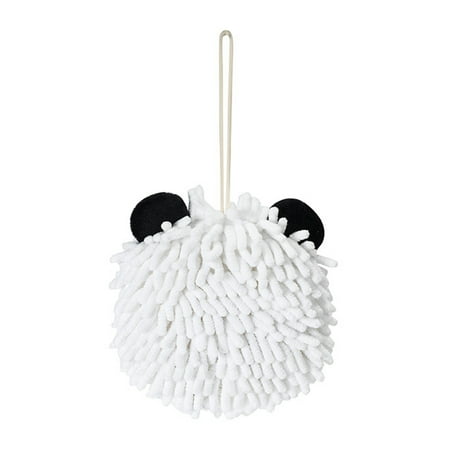 

Xunyuan Shrink-resistant Hand Towel Comfortable Touch Chenille Super Soft Hanging Bath Towel Bathroom Supplies