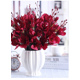 thumbnail image 5 of Xiao Hua 3 piezas de flores artificiales de gladiolo, flores falsas, flores artificiales para decoración de bodas, 5 of 5