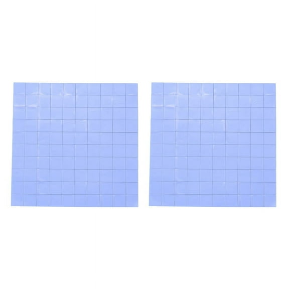 200pcs 10X10X1mm Silicone Thermal Pad for Conductive Heat Sink Insulation Pate, Blue