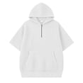thumbnail image 3 of Miaoju Boys Quarter Zip Hoodies Kids Hooded Sweatshirts Knit Pullover Tops Casual Lightweight Fall Winter Outerwear 4-14Years, 3 of 5