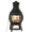 Black - L, variant on BALI OUTDOORS Chimenea Outdoor Fireplace Wood Burning Fire Pit Cast Iron Fire Pit Chiminea