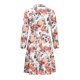 thumbnail image 5 of Vestido de gasa de manga larga con estampado floral y cuello en V de otoño para mujer Pompotops  hdfakjf6740, 5 of 8