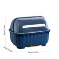 thumbnail image 3 of QUTETN Kitchen Dishware Organizer - Adjustable Rack For Plates And Bowls With Drainage - Utensil Storage Box With Lid - Space-Saving Cabinet For Tableware Modern Home Decor, 3 of 5