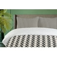 thumbnail image 3 of Ambesonne Abstract Surreal Duvet Cover Sets, Simplistic Shapes, 2-Queen, Ivory Charcoal Grey, 3 of 6