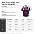 thumbnail image 5 of Lsque Five Nights At Freddy'S print Men's Cuban Collar Short Sleeve Shirt Summer Beachwear Casual Button Down Fashionable Vacation Leisure Shirt-Medium, 5 of 7
