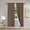 BROWN COFFEE, variant on Gorgeous Home Linen 2PC Brick Rust Solid Matte Color Window Lined Panel Curtain Rod Pocket 37" Width X 84" Length (each) Panel