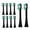 Diamond - Black, variant on 10 toothbrush replacement heads, suitable for AquaSonic electric toothbrush heads