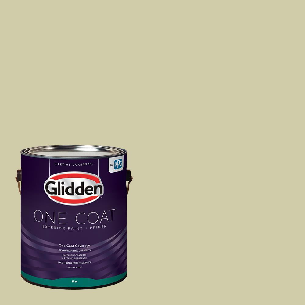 Glidden One Coat Exterior Paint + Primer, Canary Grass/Green, 1 Gallon