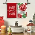 thumbnail image 4 of Sm:)e Red Dahlia Flower Boho Christmas Tea Towels, 2 Count, 4 of 6