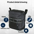 thumbnail image 4 of tzyudk Wheelchair Backpack For Back Of Chair - Wheelchair Bag For Wheelchair Accessories For Adults Wheel Chair Caddy Made Of Cloth Affordable Useful Black Oxford cloth, 4 of 6