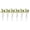A-122Yellow, variant on 6 Pack Rose Chair Floral Decor With Chiffon Ribbon Green Foliage, Reusable Wedding Aisle Pew Ornament Matching Wisteria Artificial Flowers Garland Decor Sets