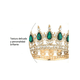 thumbnail image 5 of Corona De Cristal De La Reina Brillo Espléndido De Princesa Malubero Dorado, 5 of 5