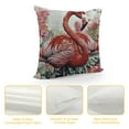 thumbnail image 4 of Nawypu  Tropical Design Watercolor Pink Flamingo Throw Pillow Cases Home Sofa Decorative Cushion Covers 18"x18" (Pink Flamingo), 4 of 5