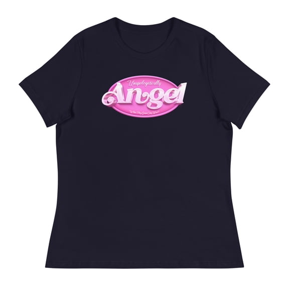 Angel Reese "Unapologetically Angel" Women's T-Shirt (Navy, M)