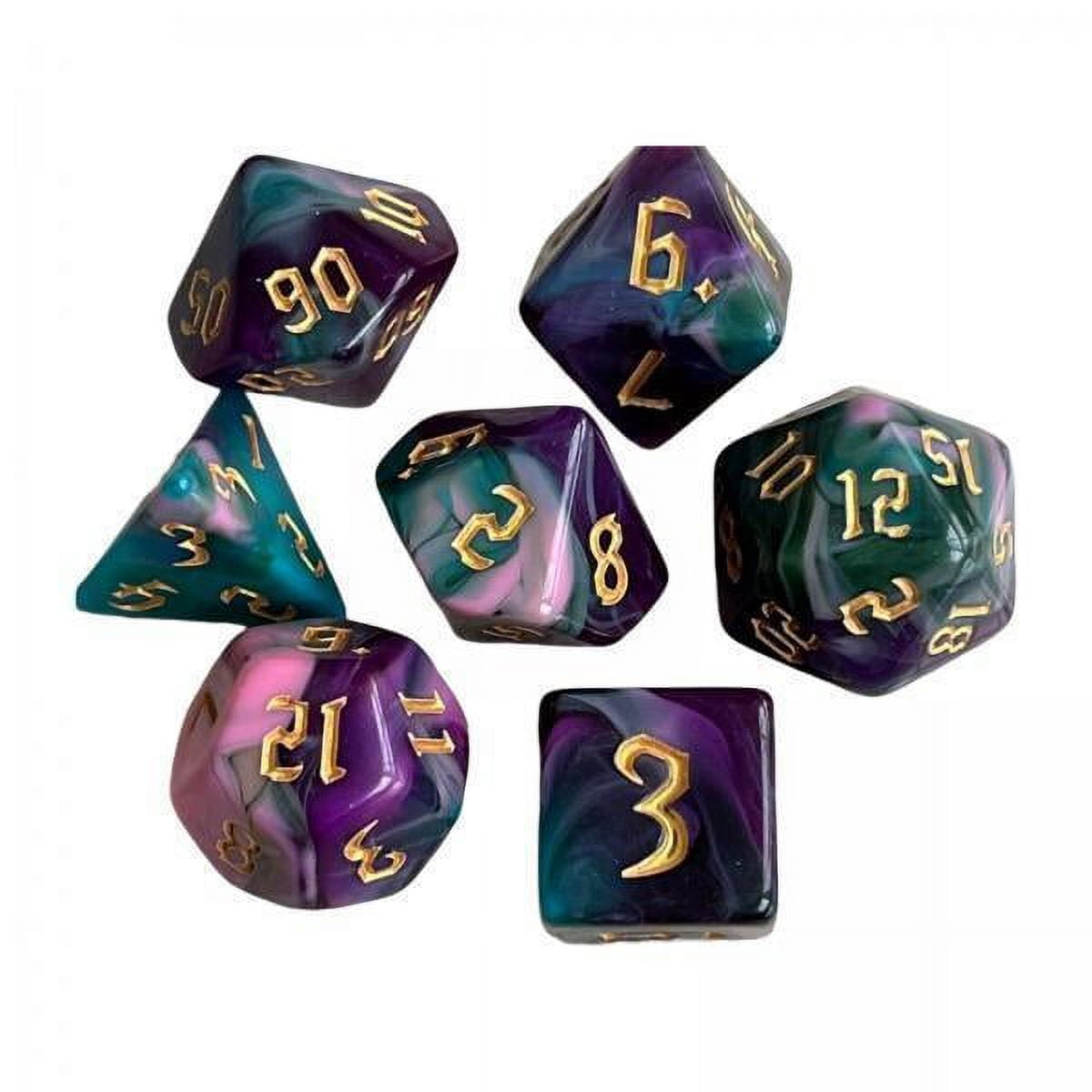 Juego De 5 Dados D30 De 30 Caras En Acrílico, Colores Surtidos, Perfectos Para Juegos De Rol Y Juegos De Mesa