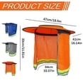 thumbnail image 3 of Full‑Brim Hard Hat Sun Shade with Breathable Mesh Cape & Neck Gaiter, High‑Visibility Reflective Strips Sun Shield Visor, UV‑Protection Summer Outdoor Safety Accessory for Construction Workers, 3 of 9