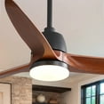 thumbnail image 4 of 56 Ceiling Fan Light 6-Speed Remote Energy-saving DC Motor Matte Black, 4 of 8