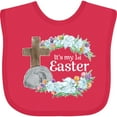 thumbnail image 3 of Inktastic It's My 1st Easter with Cross and Flowers Boys or Girls Baby Bib, 3 of 4