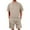 Khaki, variant on Men's Waffle Short Sleeve Tracksuit Summer T Shirt & Shorts set 2 Pockets Oversize Two Piece Casual Daily