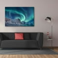 thumbnail image 3 of Epic Graffiti 'Aurora Borealis In Norway Green' by Epic Portfolio, Giclee Canvas Wall Art, 60"x40", 3 of 8