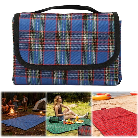 Waterproof Picnic Blanket Extra Large | Portable Outdoor Mat For Beach Camping & Festivals | Sand Proof Ground Cover For Hiking Backyard Activities