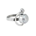 thumbnail image 1 of Anillo Doble Perla Ketzalia Plata Ley .925 T:7 Colección 2021, 1 of 3
